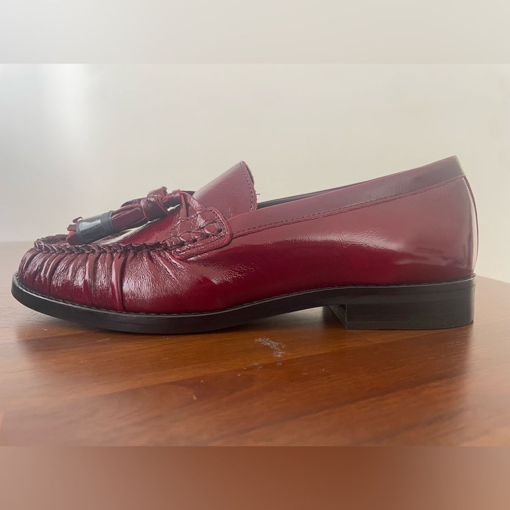 ALOHAS Burgundy Marietta Onix Leather Loafer - Picture 2 of 6